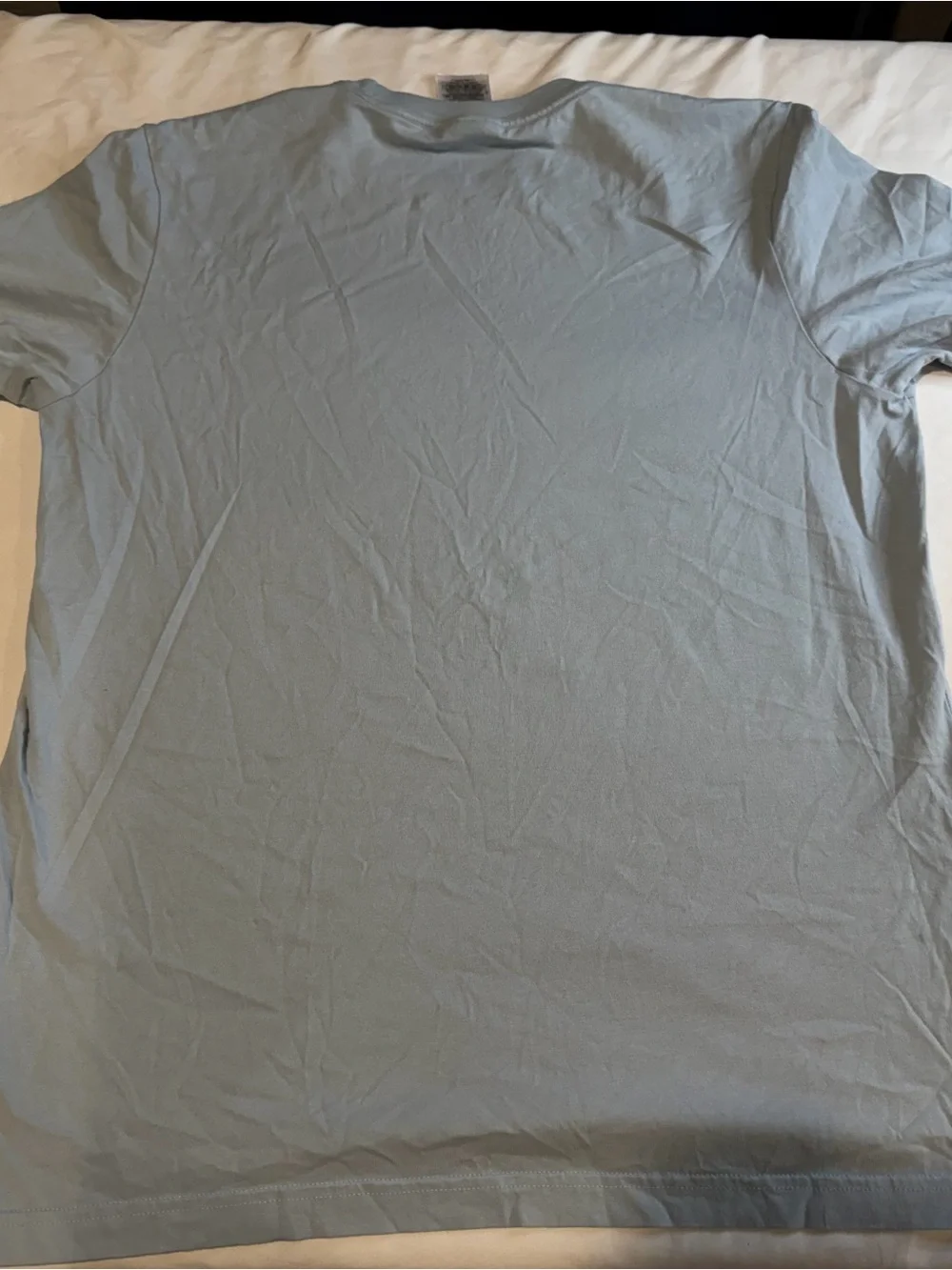 Adidas Men’s M Light Blue T-Shirt Small Logo Short Sleeve Crew Neck